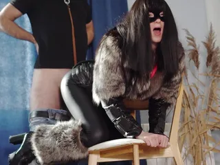 Sexy Kitty Plays With Her Sex Slave. Femdom In Fursuit. Furry Fuck. Mistress In Fur Coat Got Fucked
