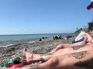 Jerk Off And Sucked A Buddy On The Beach