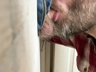 Sucking Off Excited Guy At Glory Hole - Full Video
