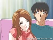 Anime teen babe fucking dick in group orgy