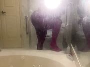 Black big booty mistress in shorts 