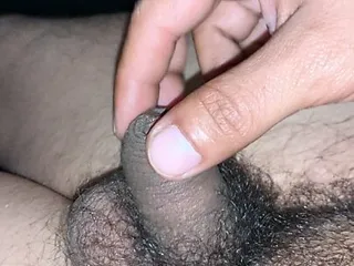 Stroking my tiny dick...