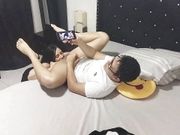 DIRTY SLUT EATING HER INTERNET FRIEND'S ASS MAKES A PORN VIDEO
