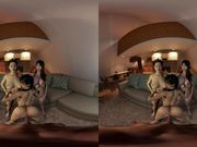 3D VR Pov, busty asian bffs let you fuck their friend doggystyle, 3D animation VR