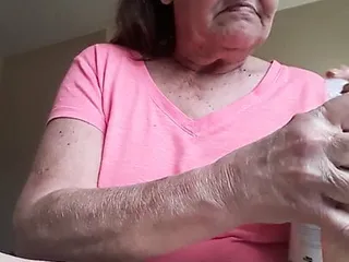 Granny fucking her ass
