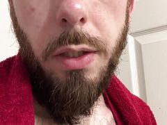 Shower Thoughts: A Wet Chat with Charles Dickenballs - hairy uncut white guy talks to you in the shower (English captions)