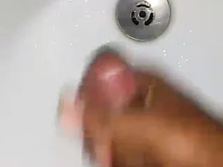 Masturbating Cum Loads Bathroom Out In Hand Washroom...