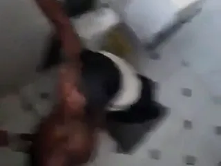 Guy Gets Caught Sucking Shecock In The Bathroom...