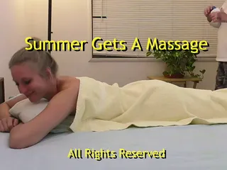 Blond MILF, Norwegian, Summers, Gets a Massage