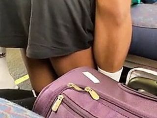 Baggyal Sucks Dick On A Train