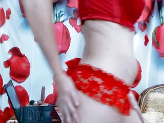 Perfect Body, Big Ass, Cute, Red Dress