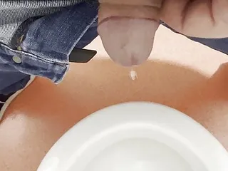 Warm Piss Comes Out Of My Small Daddy Cock