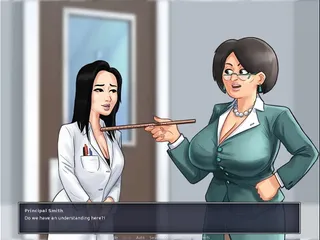  video: Summertime Saga: MILF Professor Walks Around The College With A Vibrator In Her Pussy-Ep73