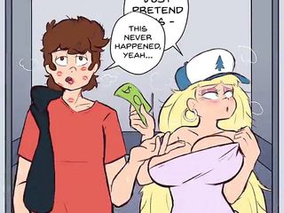 Dipper Pines &amp; Pacifica Northwest Fuck In An Elevator