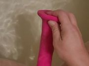 New Toy is Too Big for my Tight Pussy, Dildo gets Stuck