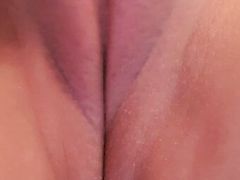 Sexy girl experiences a beautiful orgasm. Close-up view