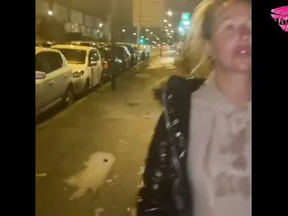 Walking down the street with cum all over my face