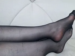 From Another Point Of View, Anna's Black Pantyhose, Legs And Feet