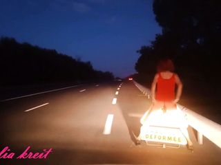 Risky Flashing On Public Road. Showing My Ass