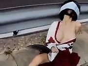 My little slut take naked video beside the road