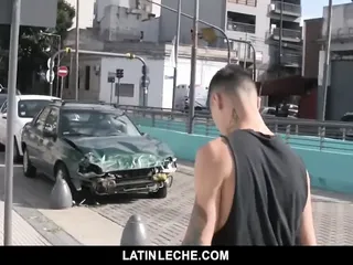 Latinleche - Sexy Latin Cocksucker Gets Fucked By Stranger