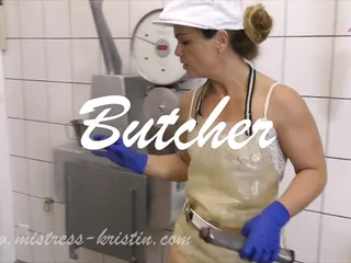 Slaughter House Female Butcher Kristin...