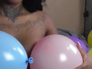 Ebony Balloon Fetish