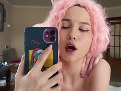 Beautiful Asian Girl Filming Her Getting Fucked
