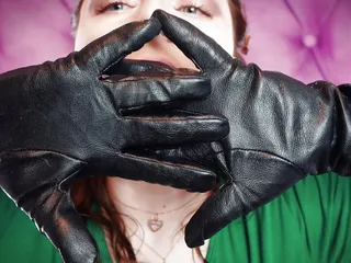 Leather Gloves, POV, Arya Grander, Hot Asmr