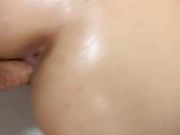 First Time Anal Struggle Creampie