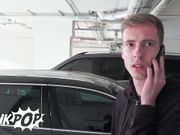 Blond Guy Needs Some Help With His Car & He Is Willing To Do Anything, Including Sucking A Cock - TWINK POP