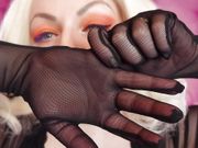 ASMR: mesh gloves (no talking) hot MILF slowly SFW video by Arya Grander