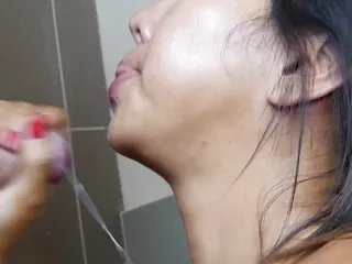 Cum in my face and piss in my mouth