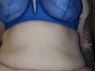 Cowgirl, Belly Button Fetish, Bra, Big Bouncing Titty