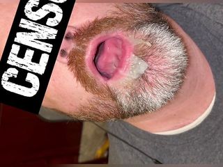 Precum Drooling Out Of My Hard Cock With Massaging Of Balls Tight And Then A Yummy Cum Load Being Licked Up And Eaten