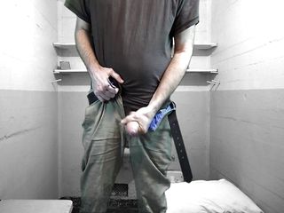 Horny Prisoner Masturbates To Cumshot (Fantasy) Dirty Daddy Video