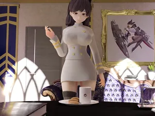 3d Animated, Silly, Ups, Boobs, Coffee