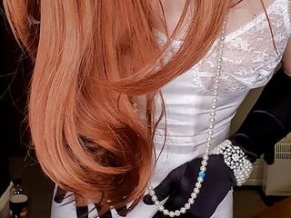 Jessicaxd - White Corsellete And Ginger Hair