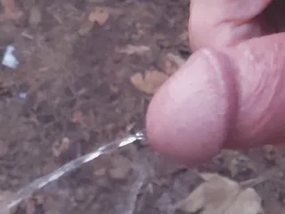 Public Cruising, Pissing, Walking With Cock Out In Woods - Rockard Daddy
