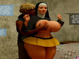 Busty And Horny Nun Fucking For The First Time