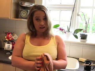 Auntjudysxxx - Fucking Your Busty Stepmom Olga In The Kitchen (Pov Experience)