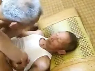 Chinese grandpa good fuck to another...