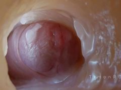 A vulgar guy found a way to find out what is happening inside the anus during sex