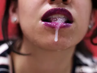 Photo Slideshow #2 - Violet Lips - Cfnm Cum Dripping And Cum On Clothes!