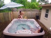 Dark-haired Valentino Lets His Horny Bf Tim Hanes Fuck Him Next To The Hot Tub - REALITY DUDES