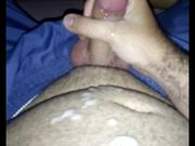 chubby slowly throwing a big thick load of cum